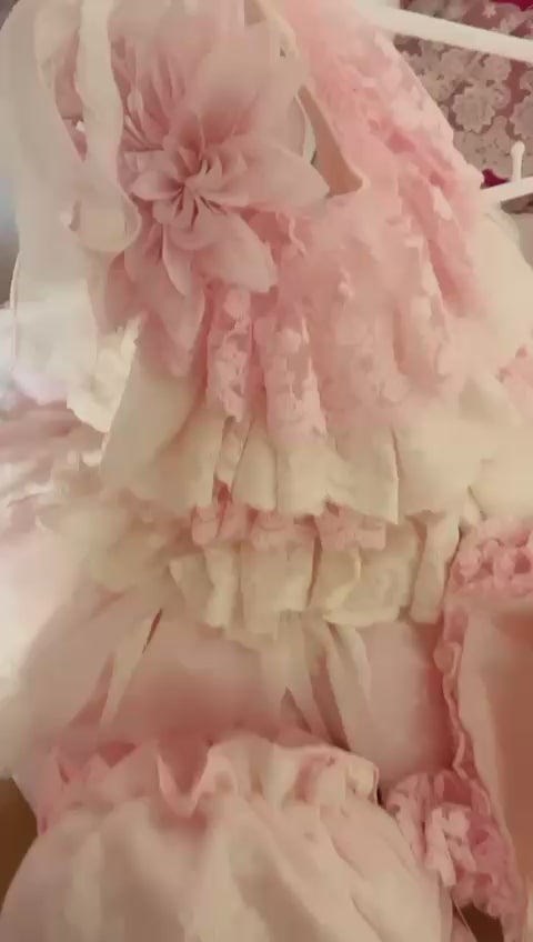 Peyton Cream and Blush Dress