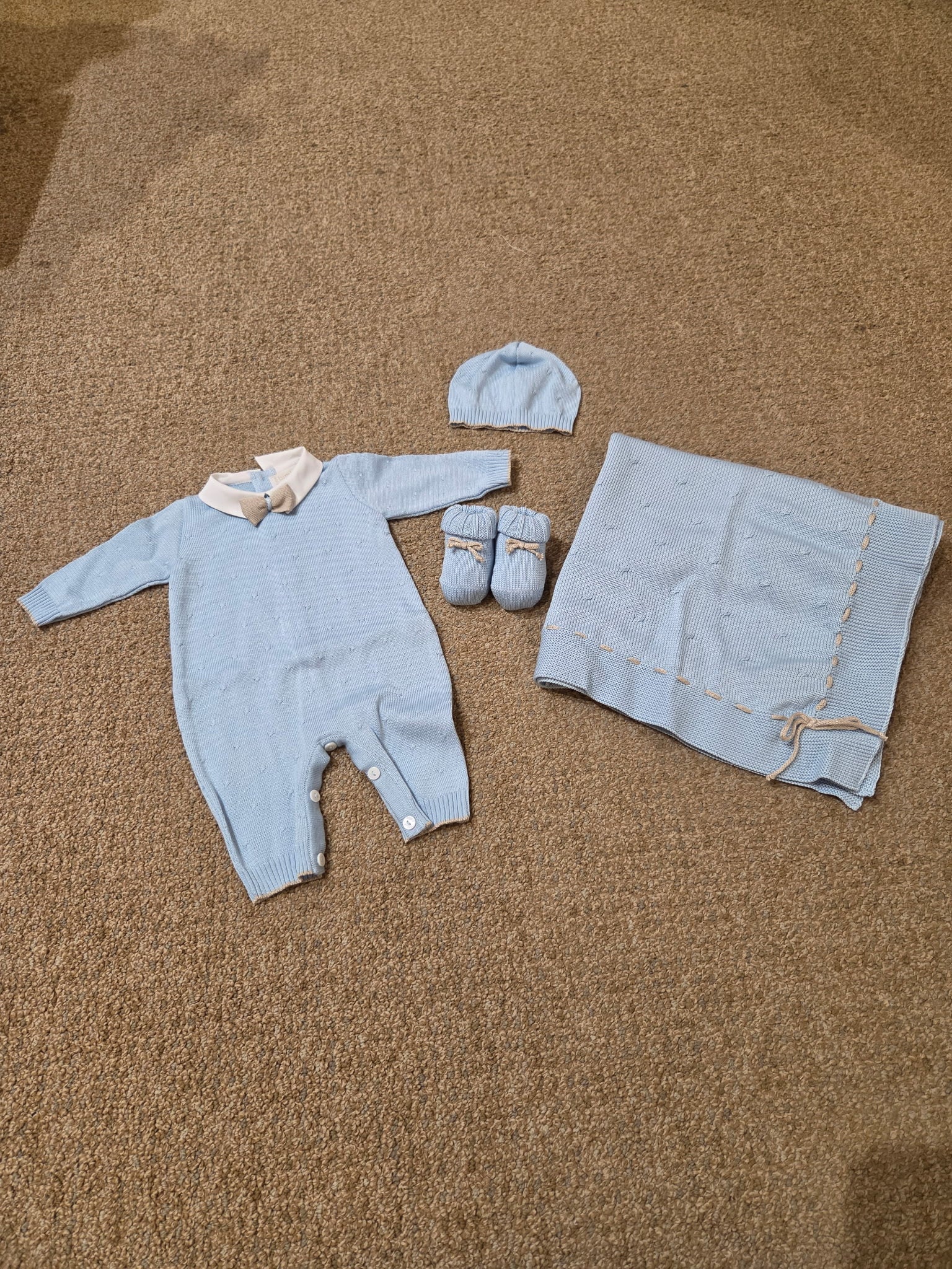 Conjunto de lujo de algodón para recién nacido