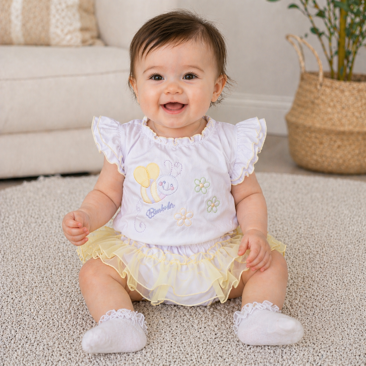 Bubble Bee Bloomer Set