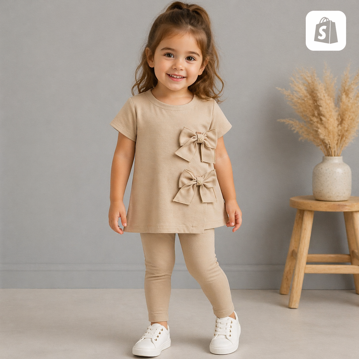 Tan Pant Set