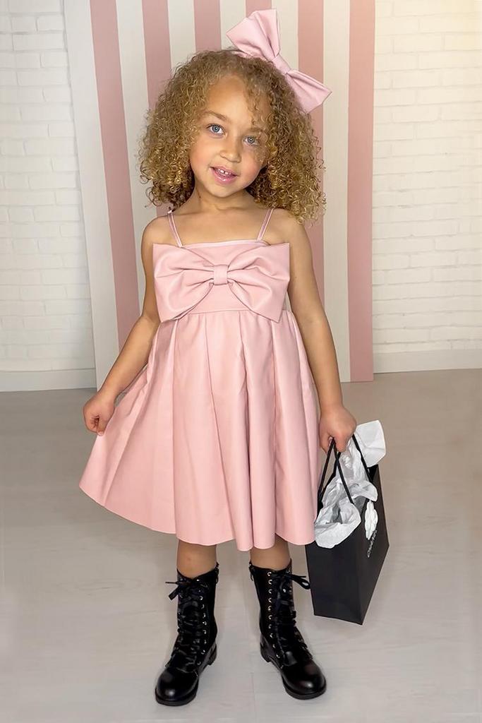 Pink Pleather Remi Dress