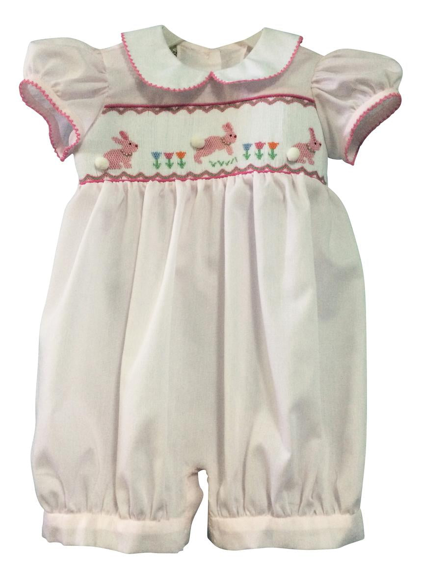 Smocked Bunny Romper