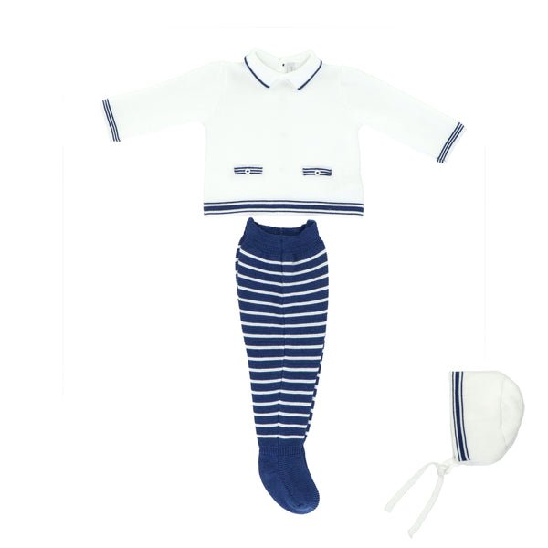 Martin Arnada Blue Stripe Knit Set