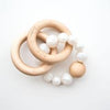 Loulou Lollipop Bubble Teether in Rose Quartz, Pearl, Gray, or Baby Blue