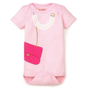 Sara Kety Pearls & Pink Bag