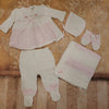 Pink & White Knit Set