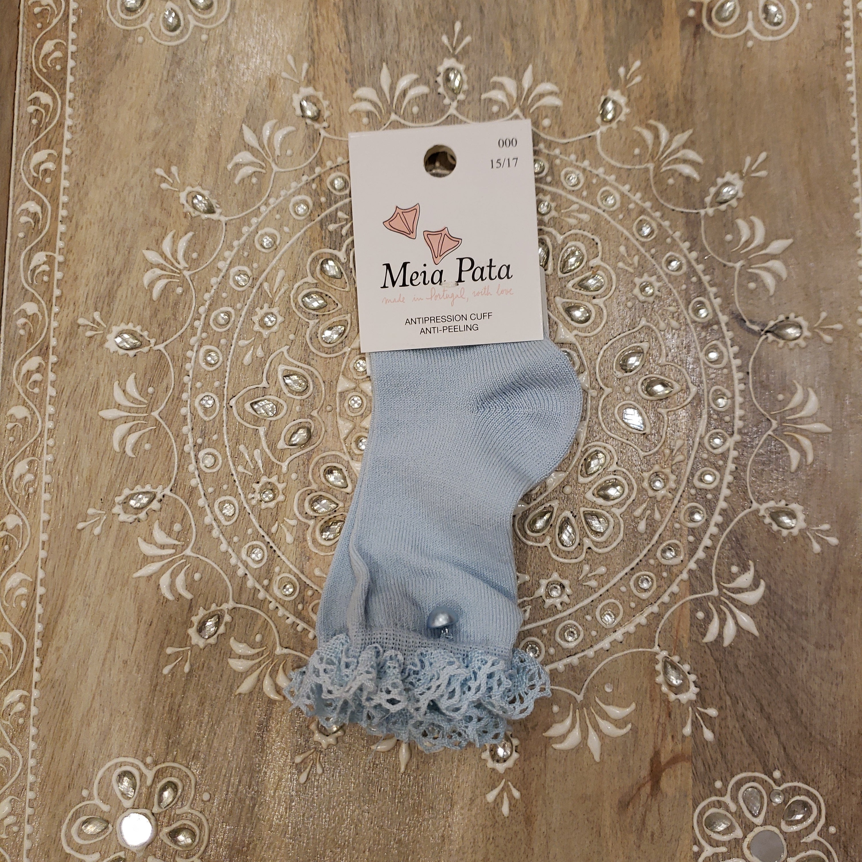 Lace and Pearl Knee High