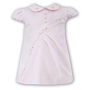 Sarah Louise Pink Dress Peter Pan Collar
