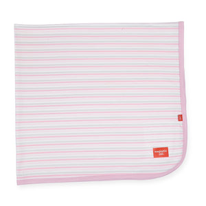 Magnificent Baby Pink Stripe Modal Swaddle Blanket