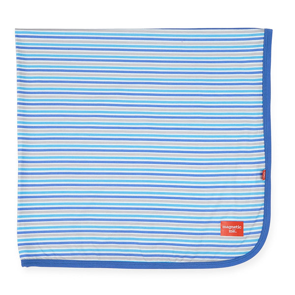 Magnificent Baby Blue Stripe Modal Swaddle Blanket