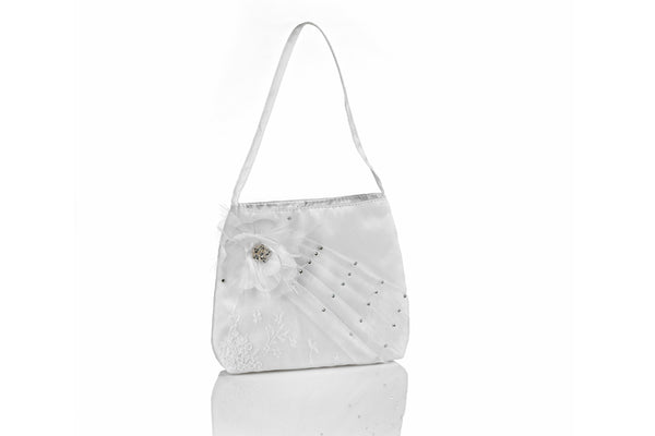 Satin Purse with Crystals