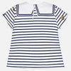 Mayoral Striped Bow T-Shirt