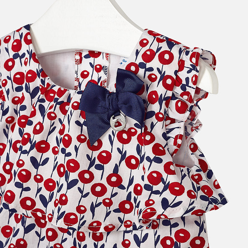 Mayoral Baby Girl's Red Printed Romper