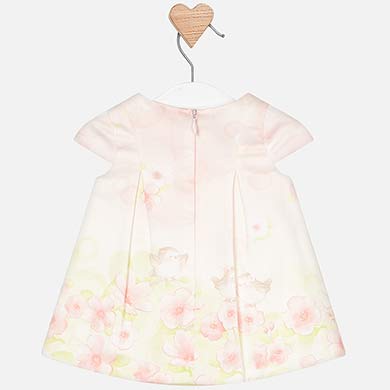 Pastel Peach Floral Dress