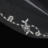 Embroidered Intricate Crystal Veil Communion Anja's Dream