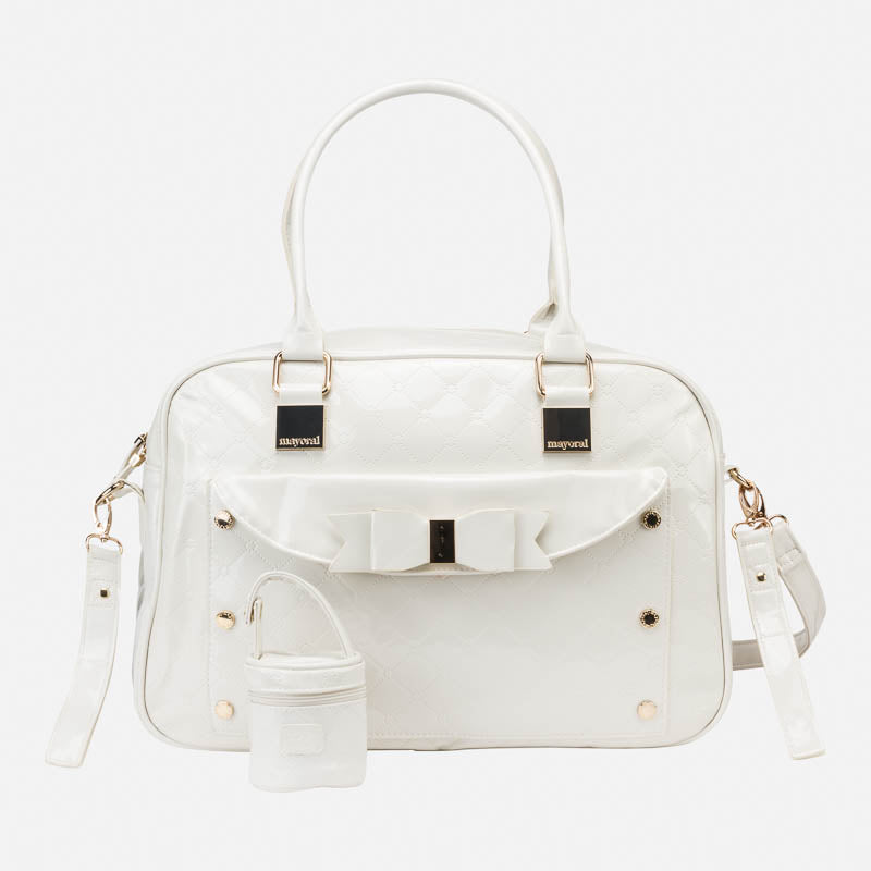 Cream Baby Bag Buckles Handles Bow