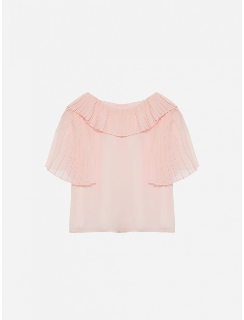 Chiffon Pale Pink Blouse