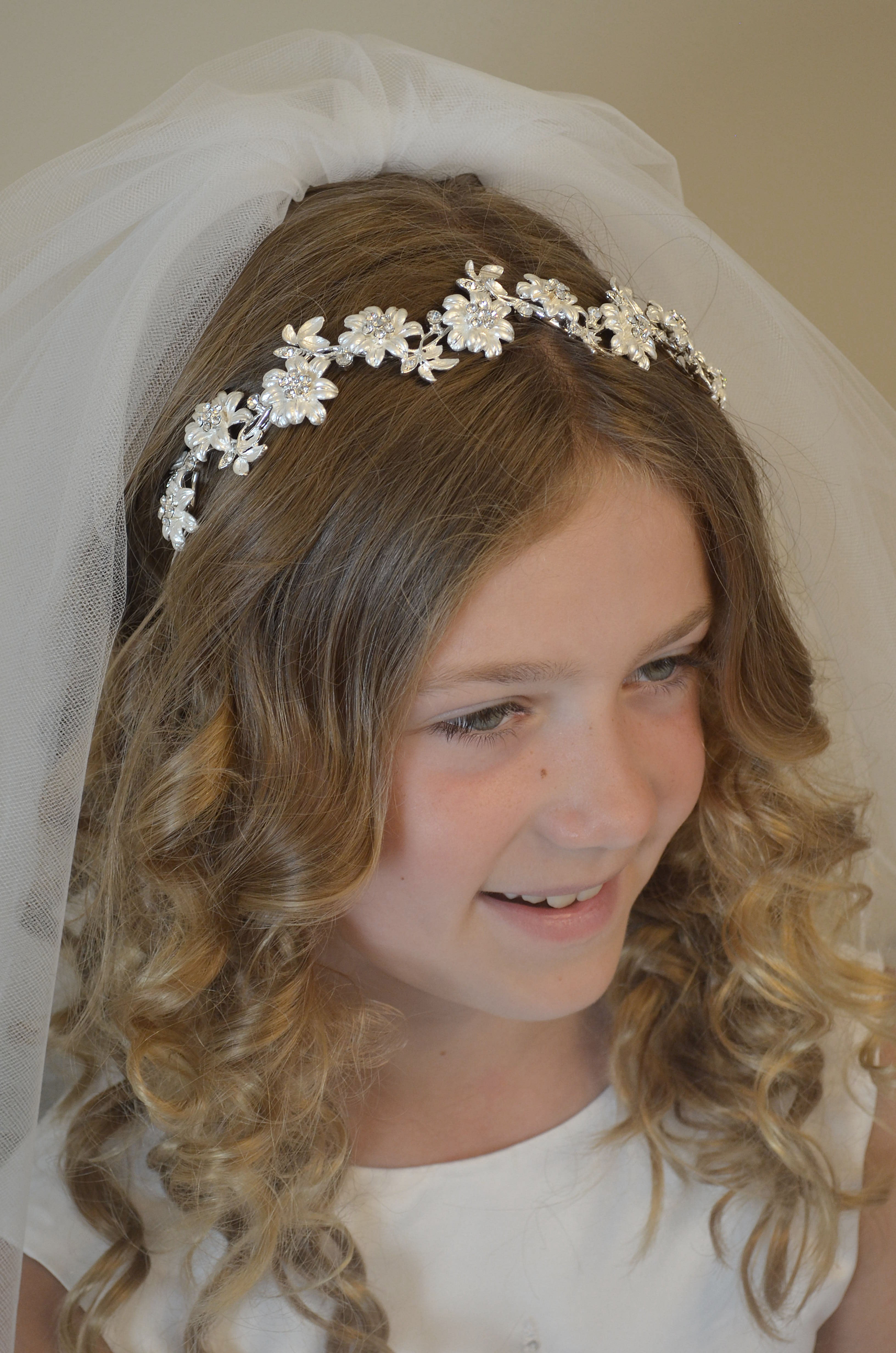 Flower and Stone Hairpiece