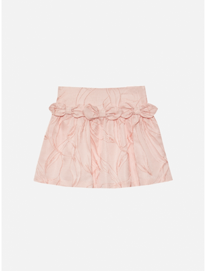 Patachou Jacquard Pink Floral Skirt