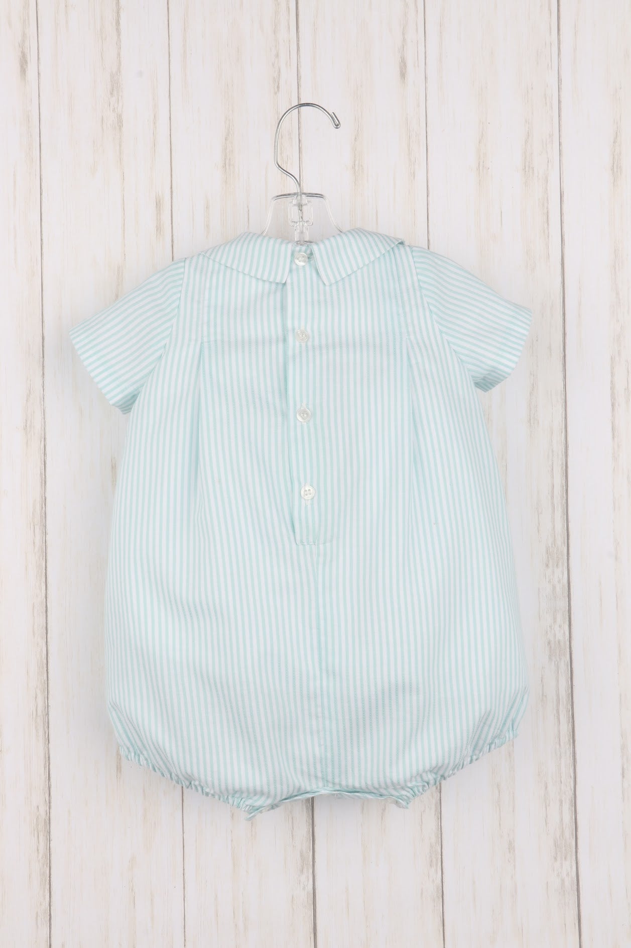 Luli & Me Stripe Smock Bubble