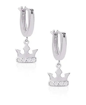 Lily Nily Princess Crown Drop Earrings