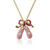 Twin Star Ballet Shoe Necklace