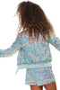 Hannah Banana Green Sequin Jacket