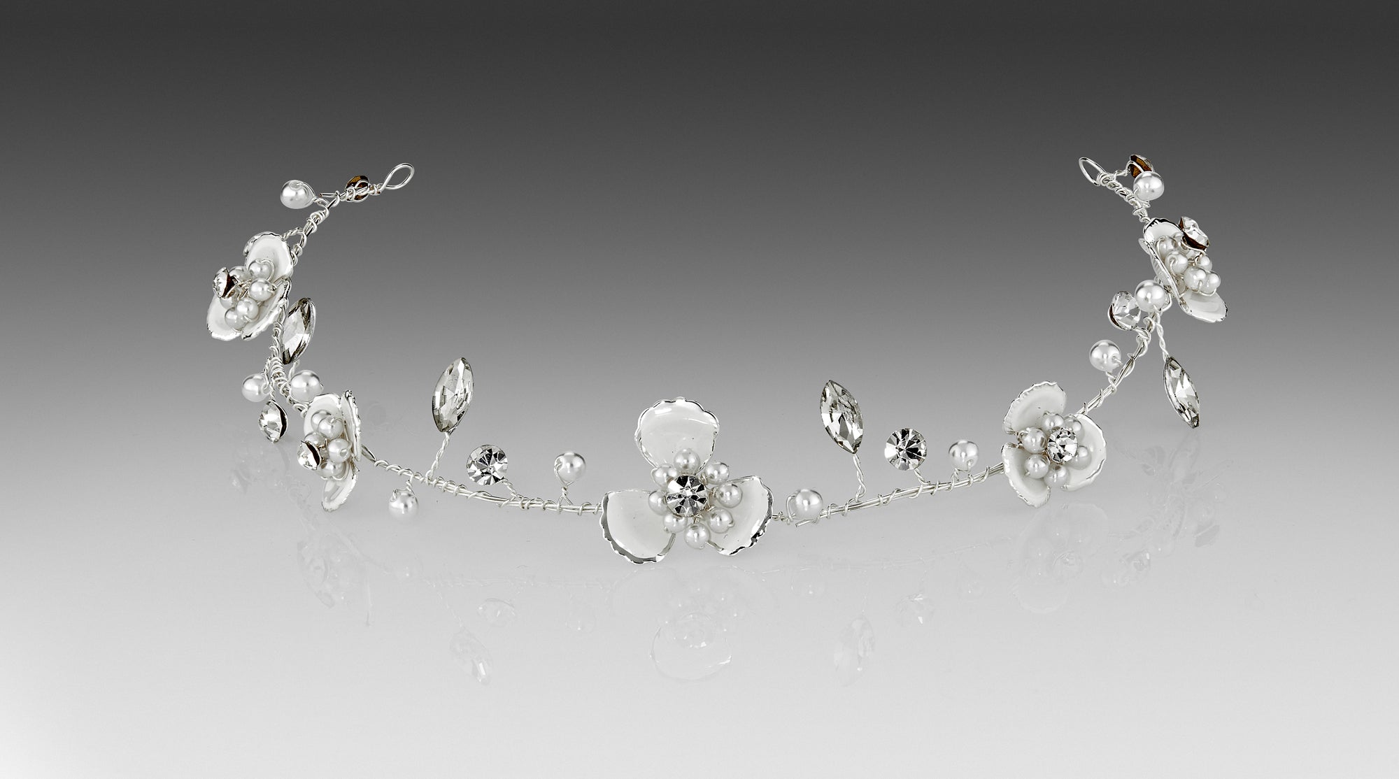 Enamel Painted Floral Vine