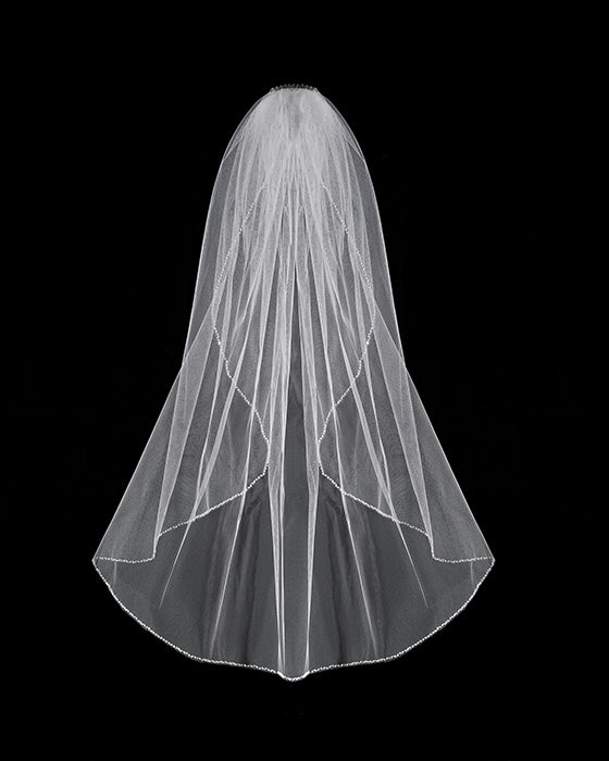 Opalescent Beaded Veil
