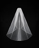 Single Layer Stone Edge Veil