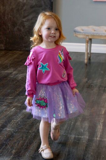 Hannah Banana Ruffled Top