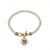 Twin Star Pearl Bracelet with MOP Butterfly Charm