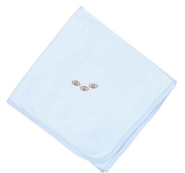 Magnolia Baby Blue Football Blanket
