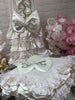 Cream Velvet Cocoon and Blanket Set