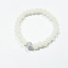 Heart Me Crystal & Ivory Beaded Communion Christening Bracelet