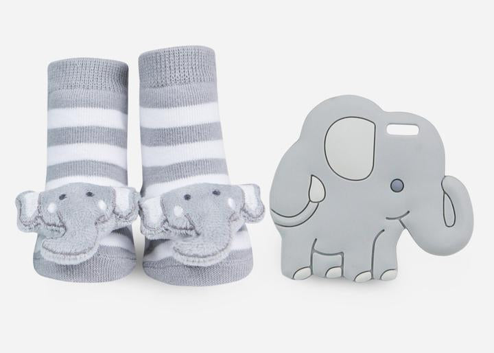 Set de regalo de mordedor de elefante Waddle