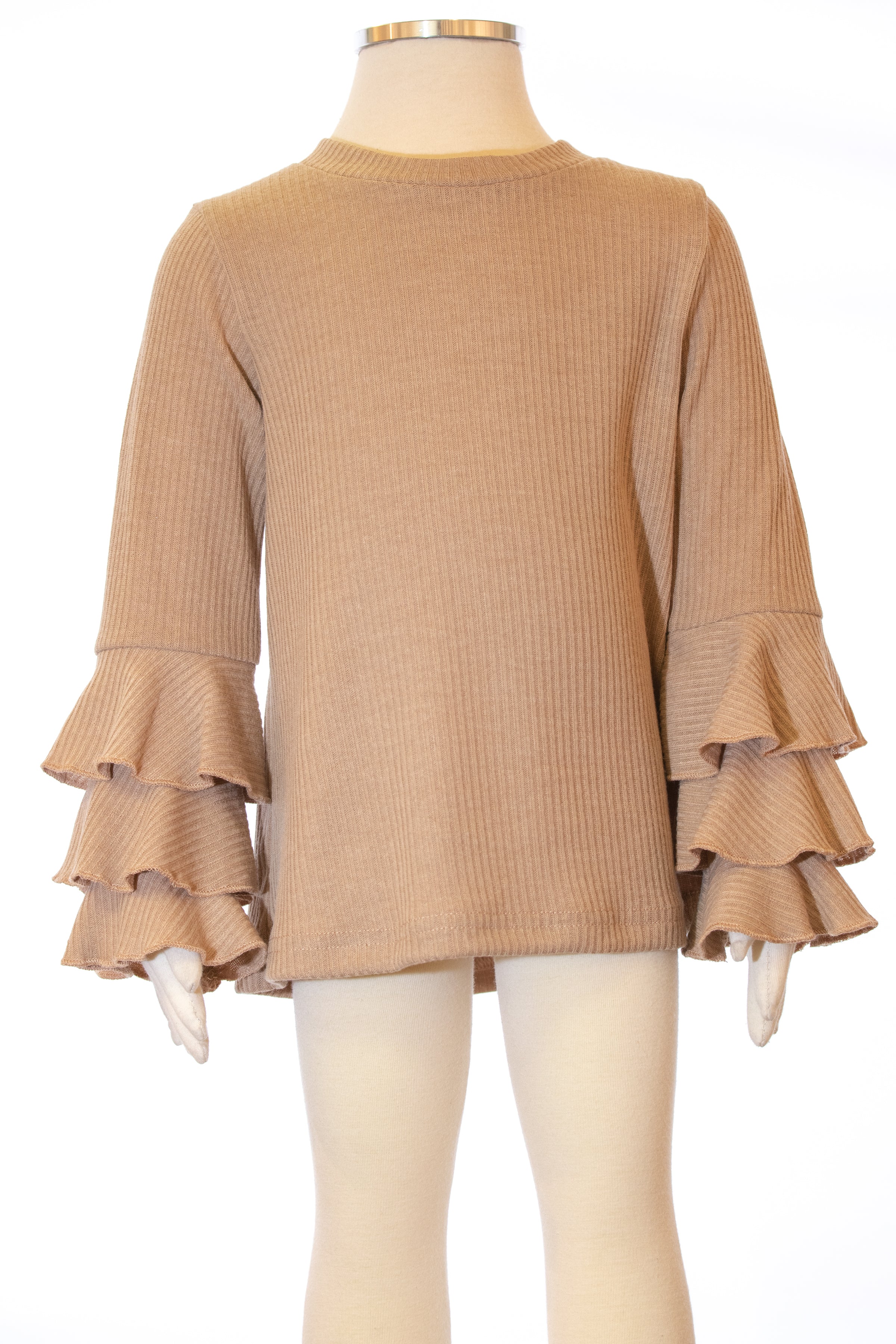 Caramel Tiered Top