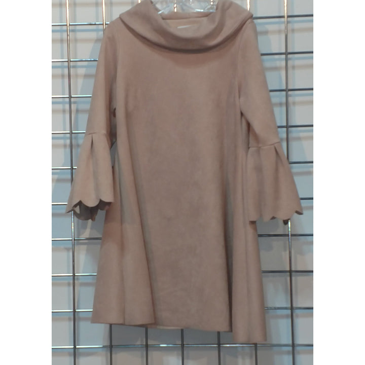 Luli & Me Faux Suede Swing Dress
