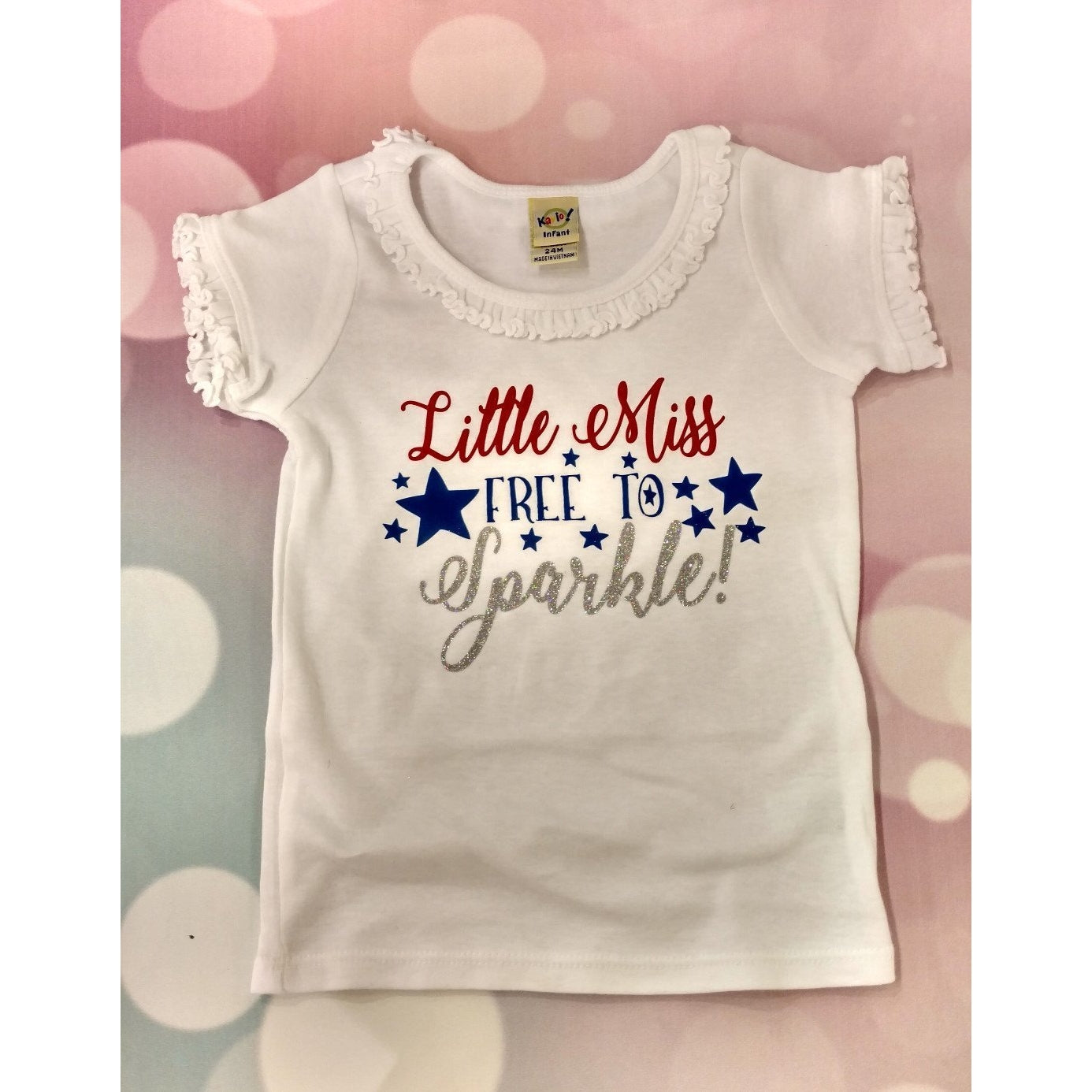 JJ Bowtique Little Miss Free to Sparkle Shirt