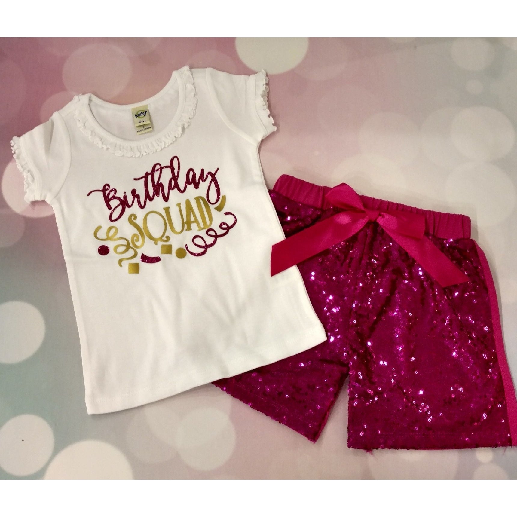 JJ Bowtique Birthday Squad Shirt