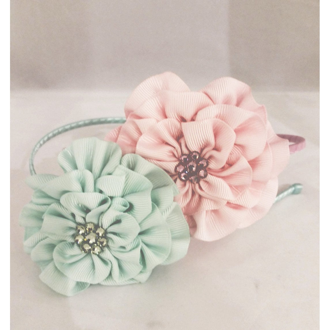 Bari Lynn Grosgrain Flower Headband