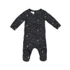Maniere Foil Footie in Black
