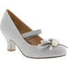 Badgley Mischka Silver Sparkle Pump