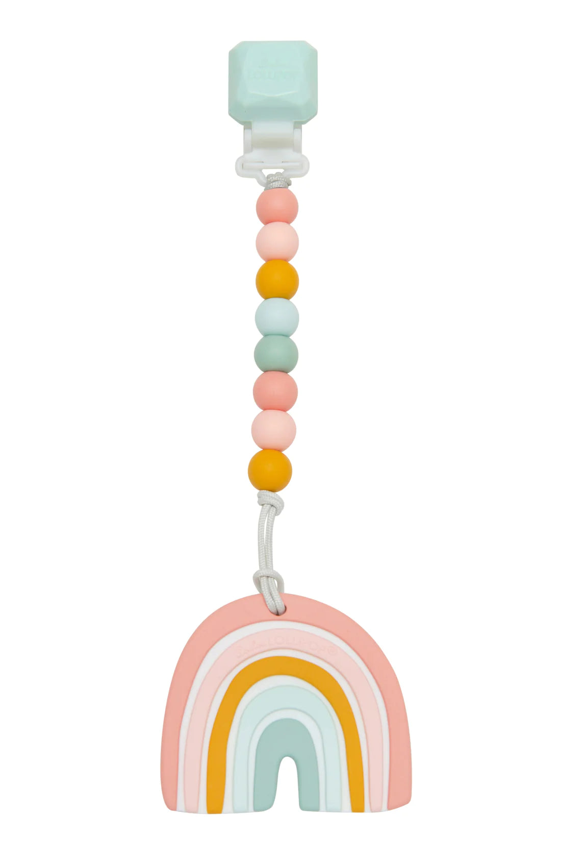 Rainbow Silicone Teether Gem Set