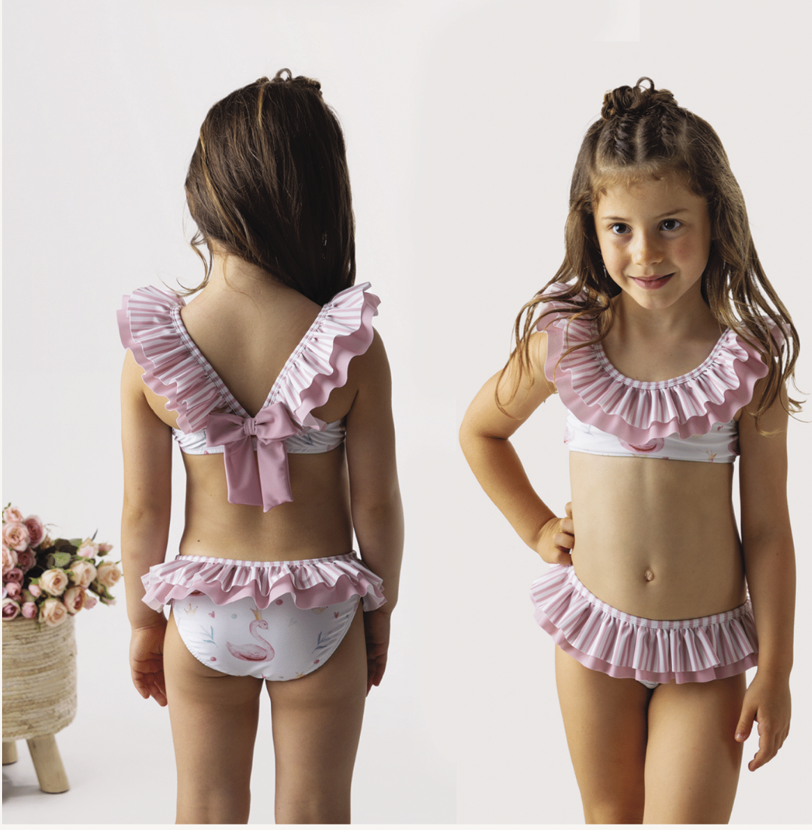 Meia Pata Swan Pattern Bikini