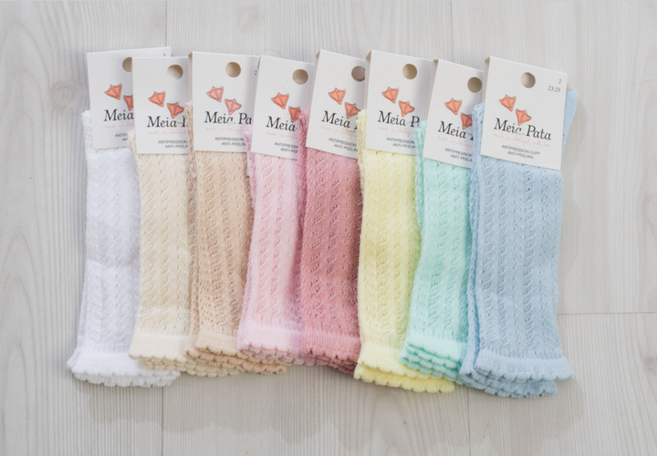 Crochet Style Knee Socks