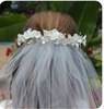 Floral Crown with Attached Veil