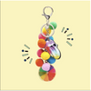 Bari Lynn Pom Pom Gift Keyring Keychains