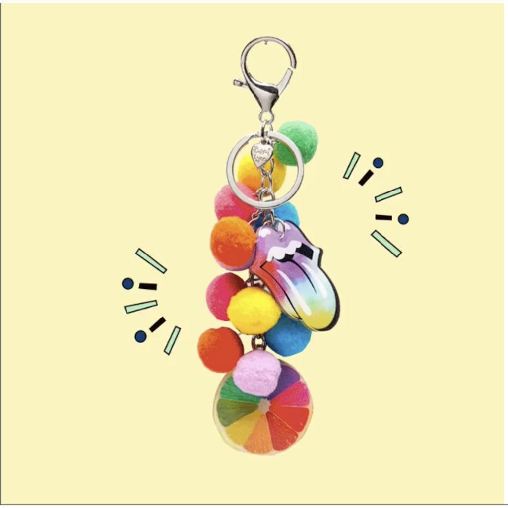 Bari Lynn Pom Pom Gift Keyring Keychains