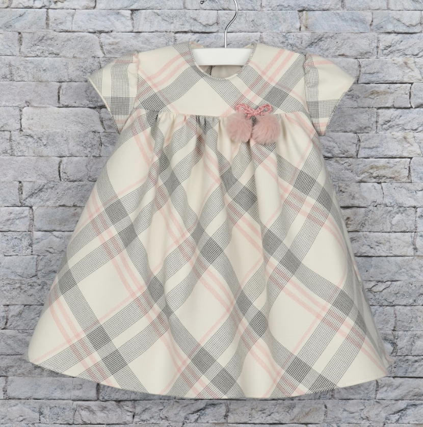 Luli and Me Gray Plaid Dress